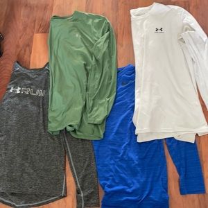 Under Armour and Nike long sleeve shirts